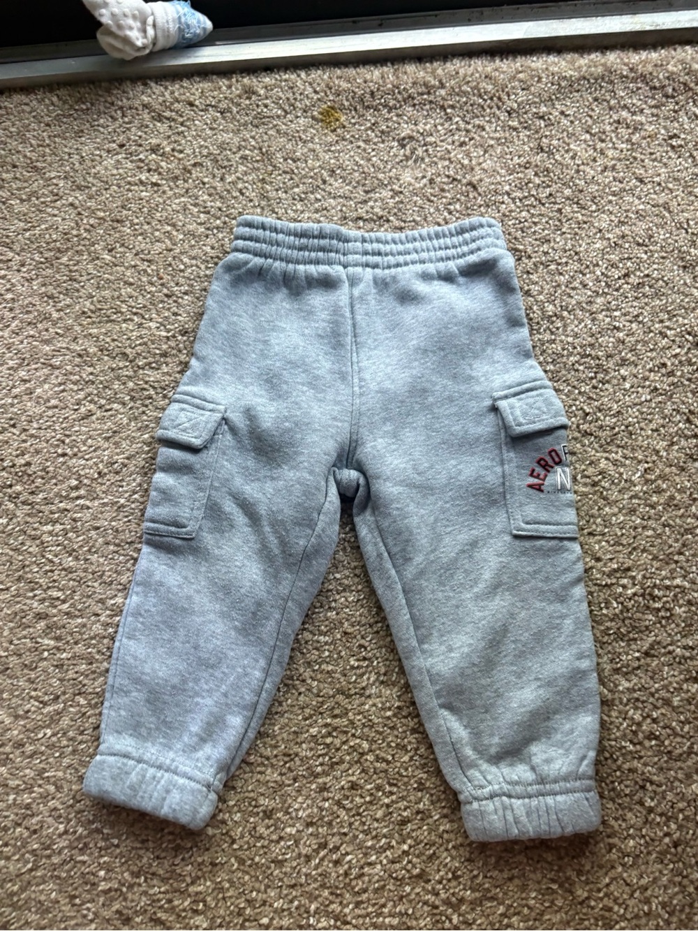 Aeropostale Heather Gray Kids Cargo Joggers